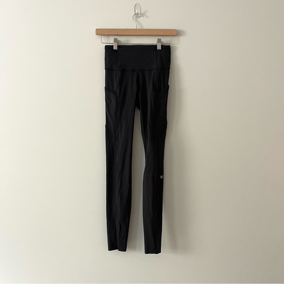Lululemon Fast & Free Full Length Tight *Non-Reflective 28" Black Size 2 - Picture 2 of 8